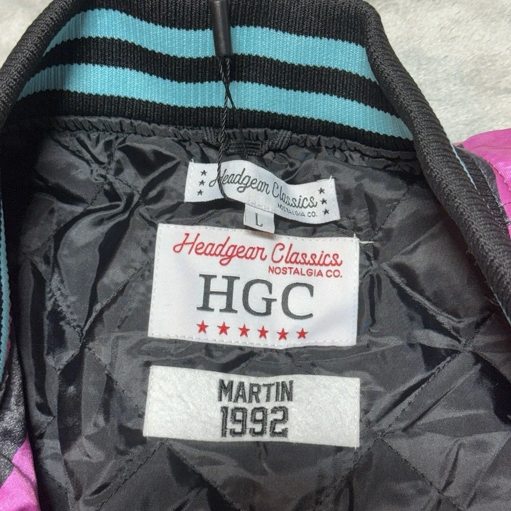 Headgear Classics Men's Martin Lawrence Damn Gina Satin Quilted Jacket NWT‎ Sz L
